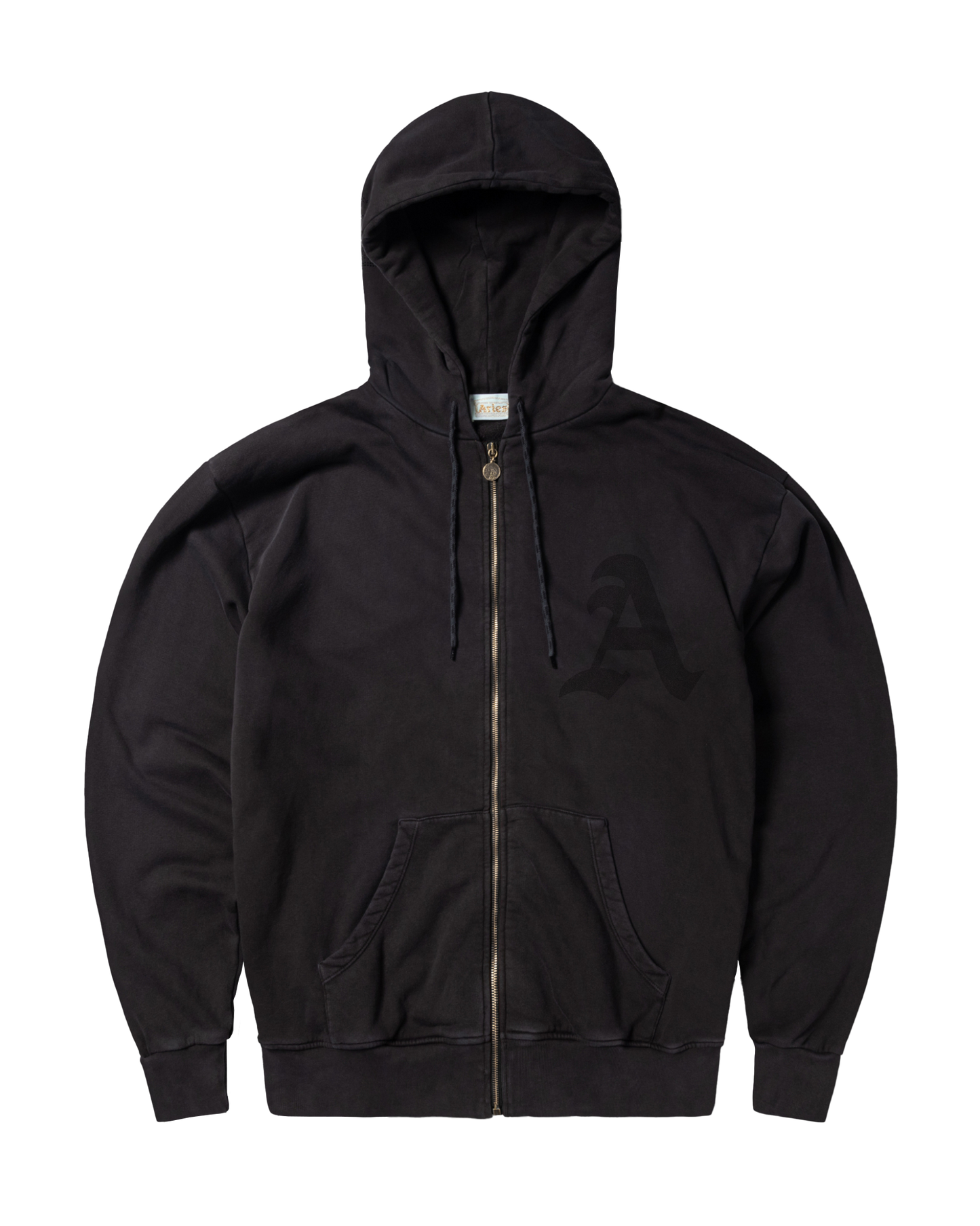 Zip Through Aged Gothic Hoodie