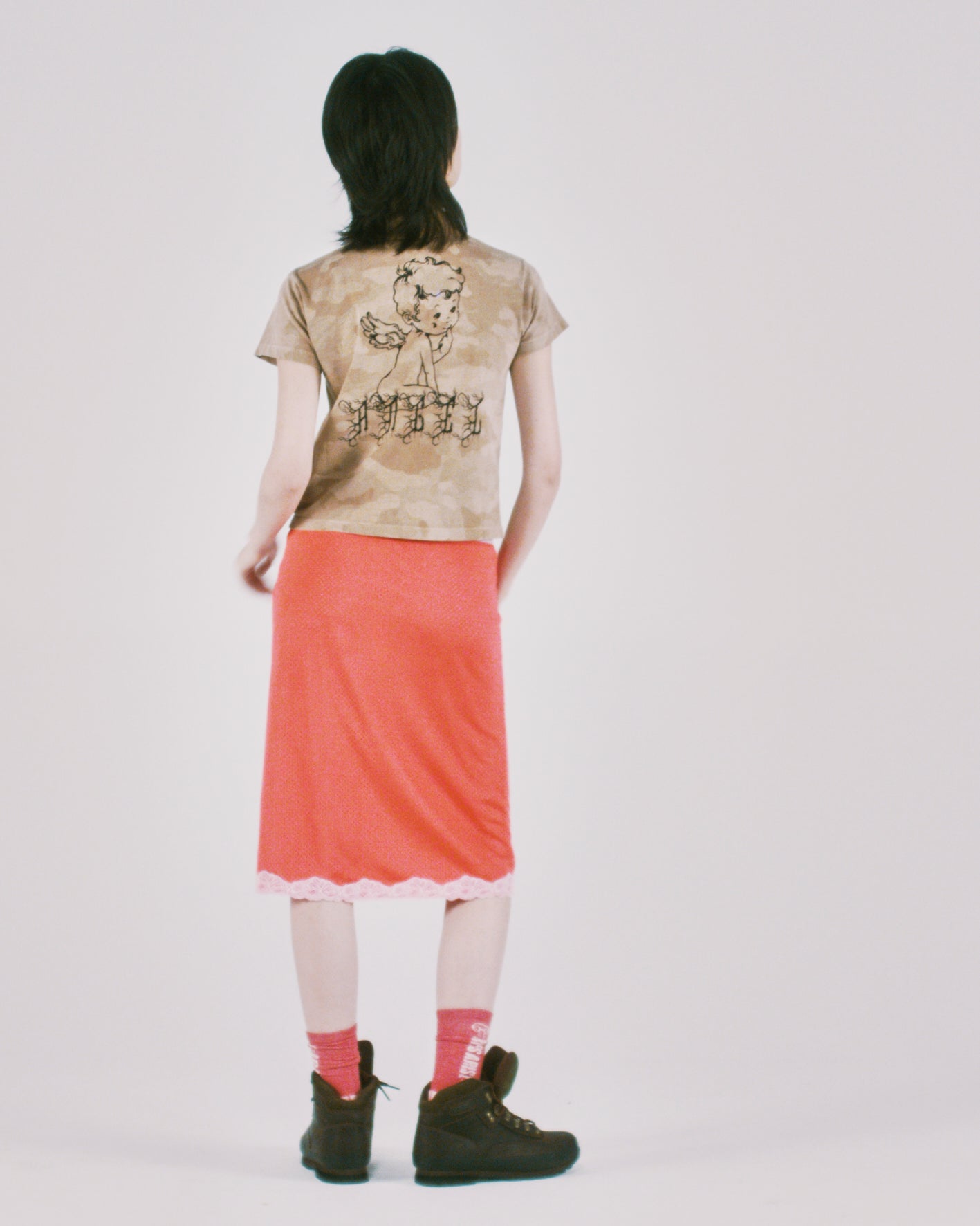 Gothic Lace Airtex Midi Skirt