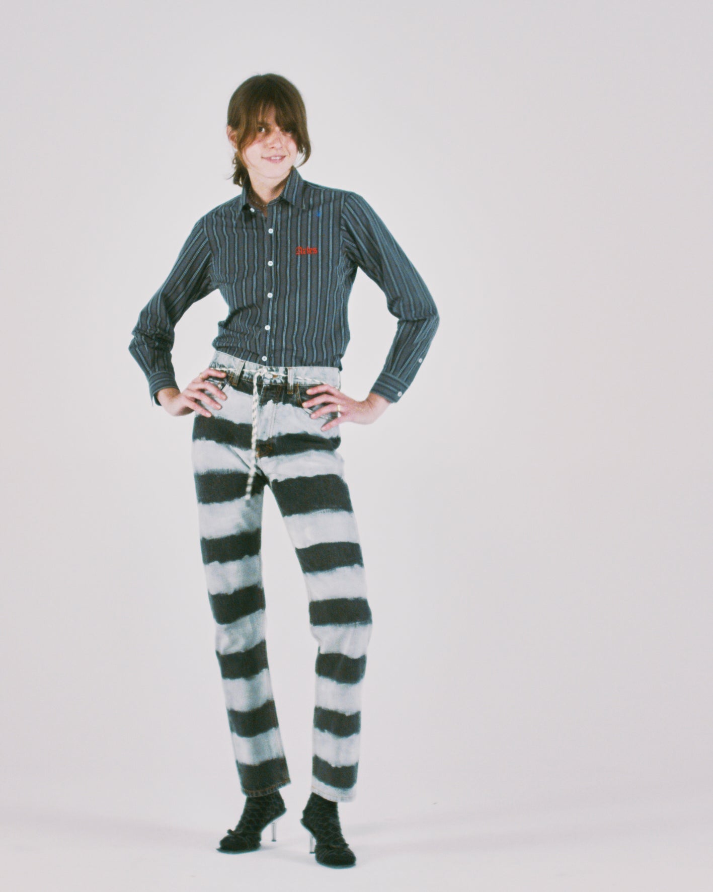 Grunge Stripe LS Shirt