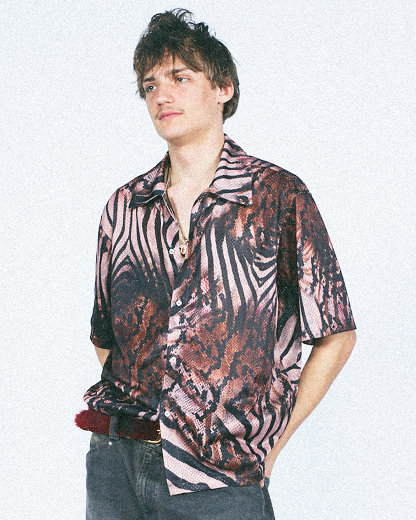 Animal Aop Airtex Hawaiian Shirt