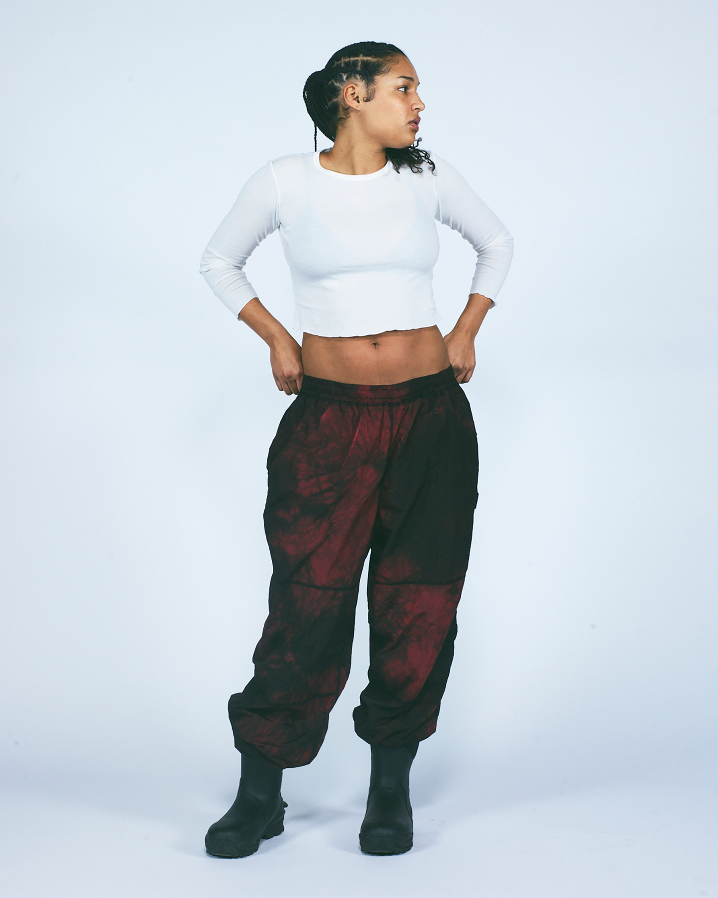Tie Dye Nylon Windcheater Pant