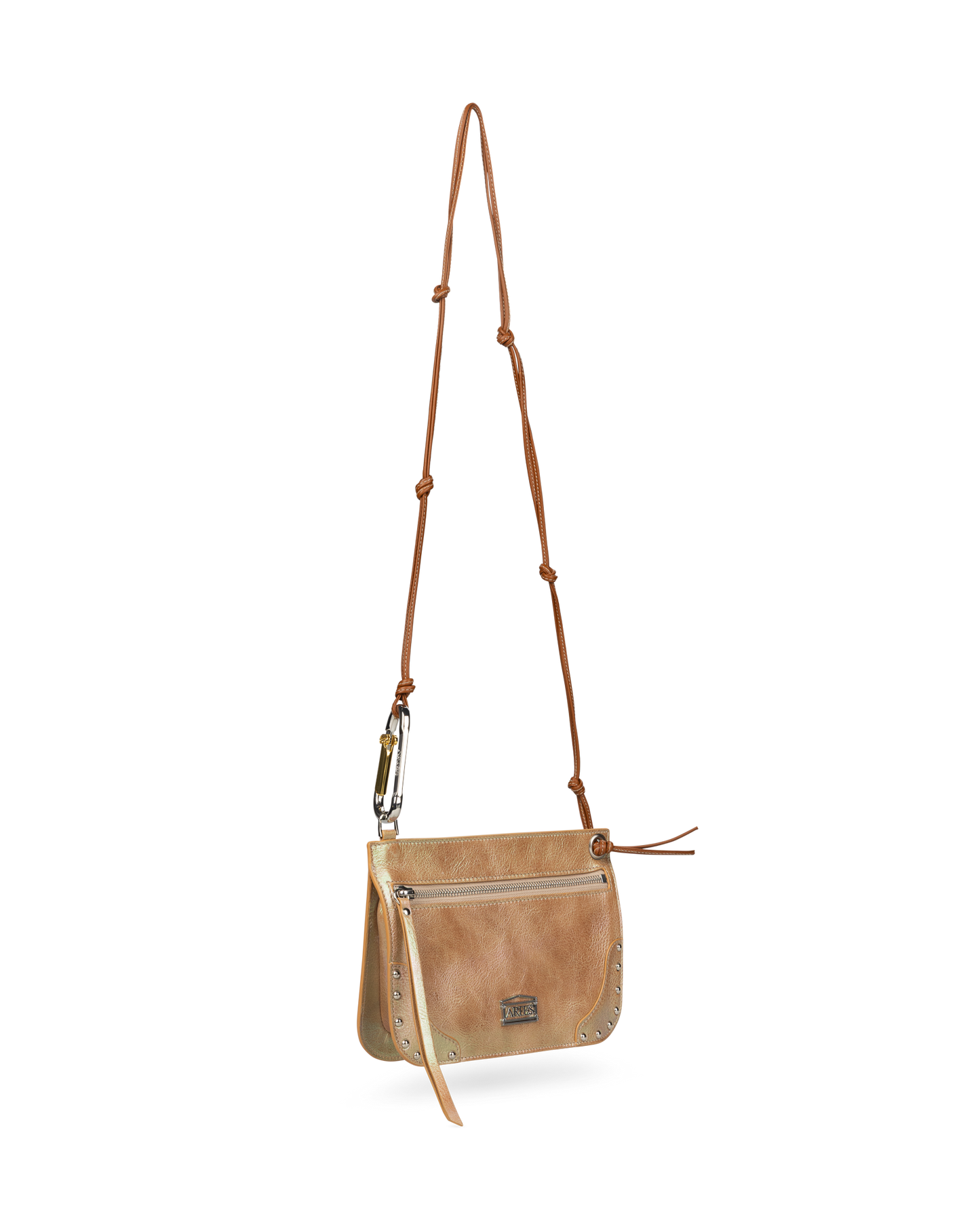 Pearl Leather Studded Bobby Bag