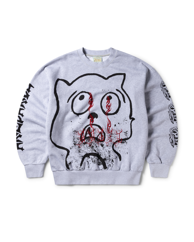 Meow Embroidered Sweat