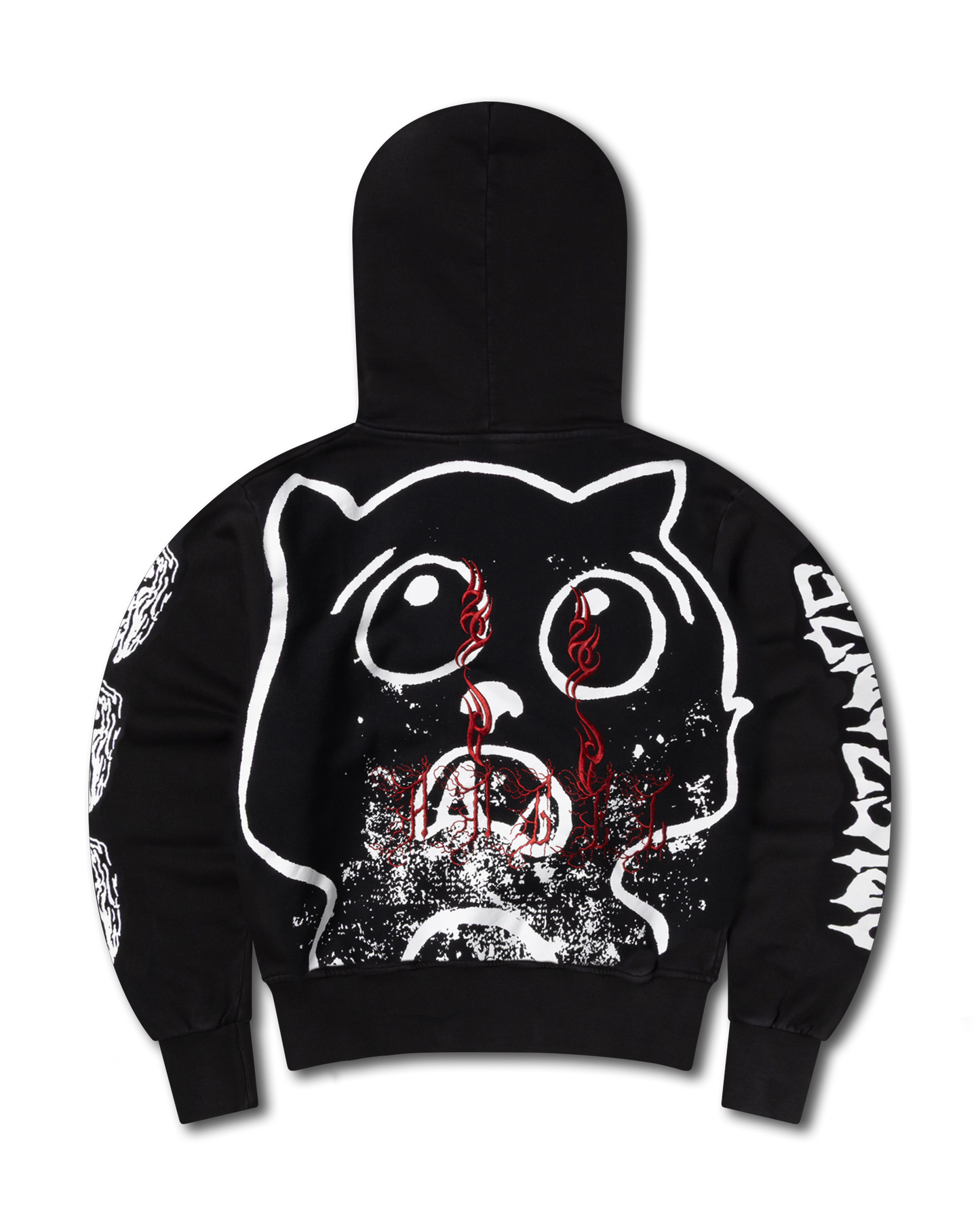Meow Embroidered Hoodie
