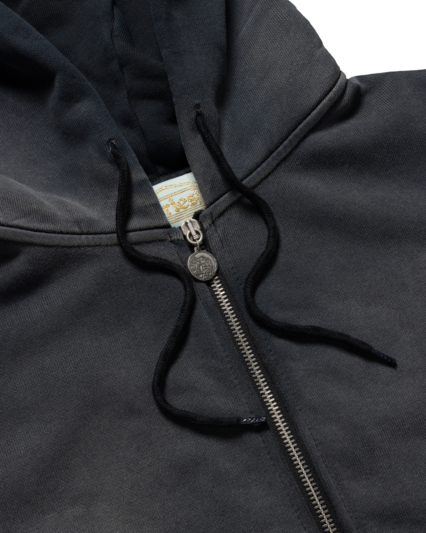 Premium Aged Cherub Column Zip Hoodie