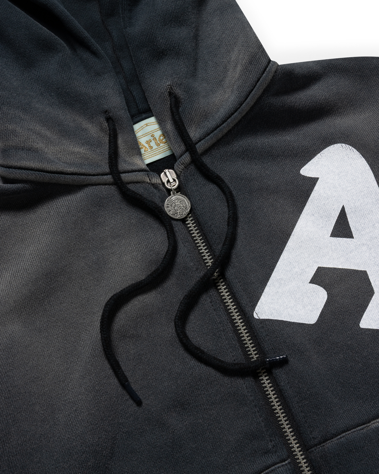 Premium Aged Cherub Column Zip Hoodie