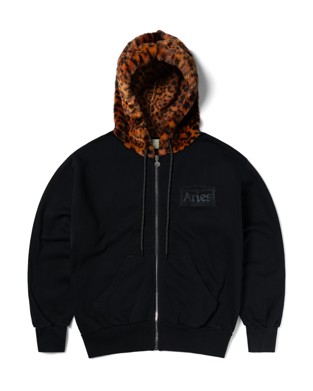 Furry Zip Through Hoodie