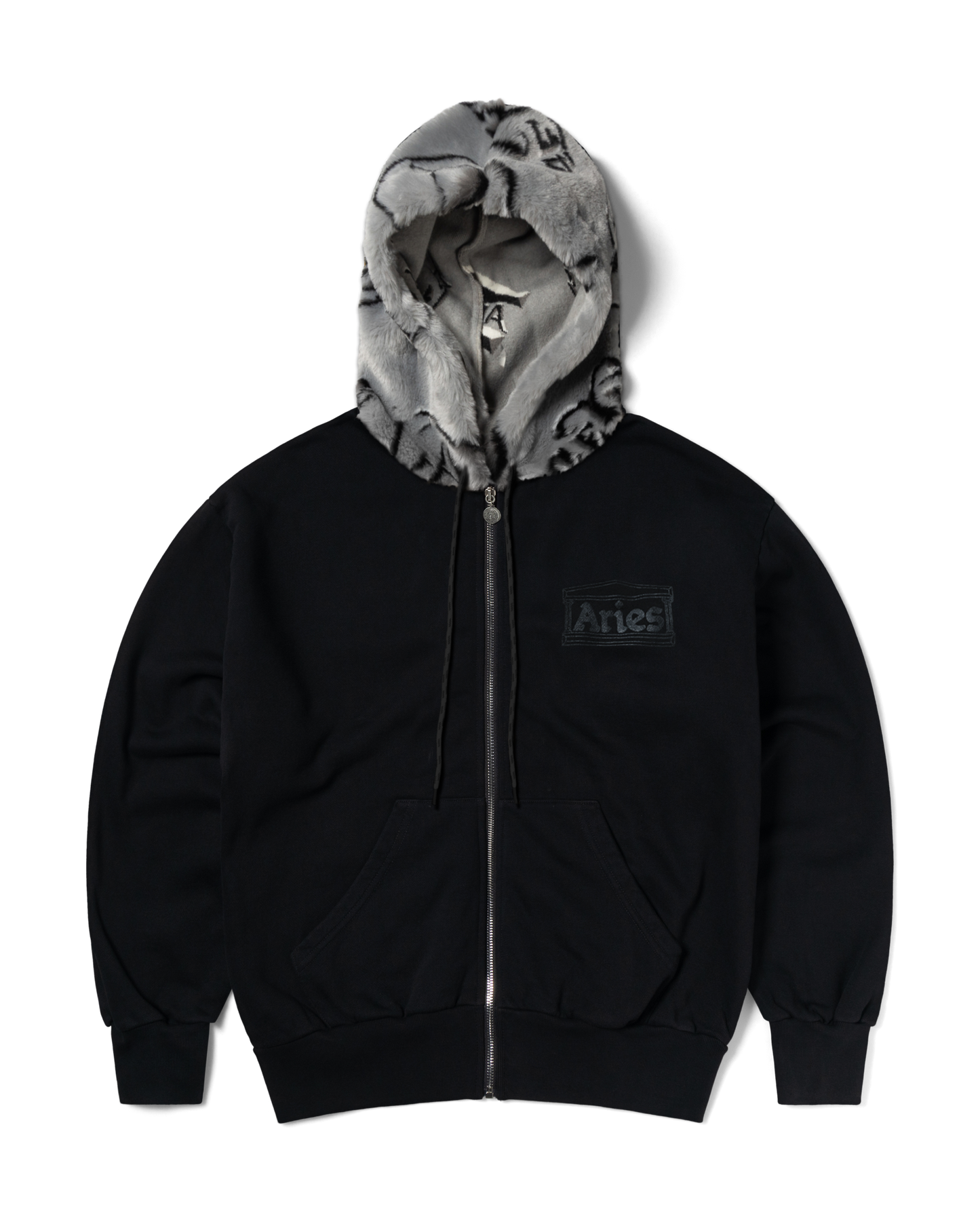 Furry Zip Through Hoodie