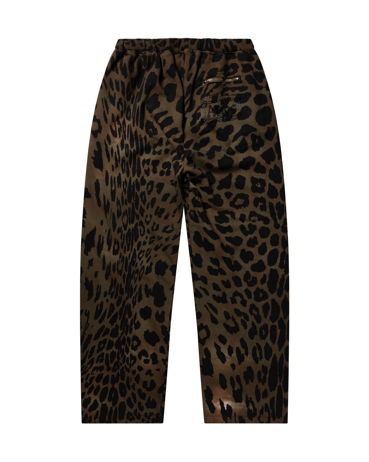 Leopard Tie Dye Straight Sweatpant