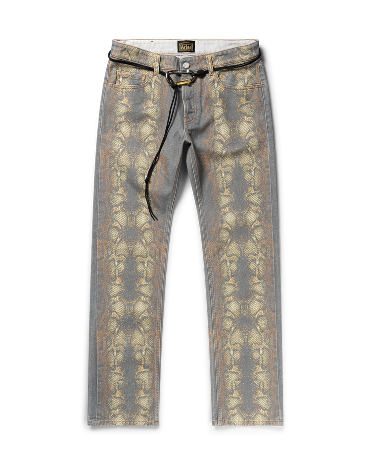 Snake Print Low Rise Lilly Jeans