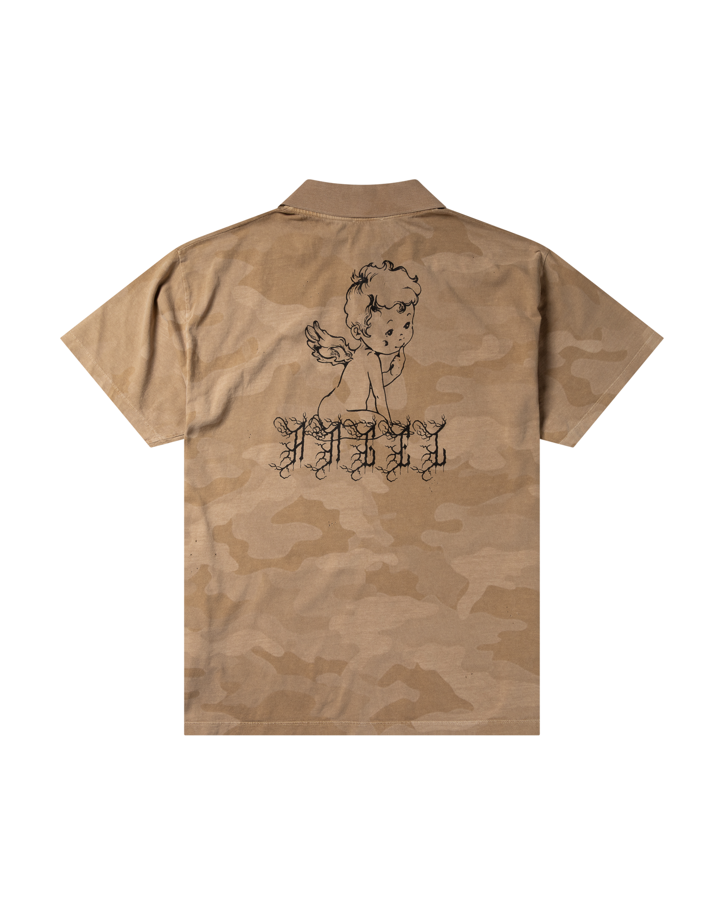 Aged Angel Camo SS Polo Shirt