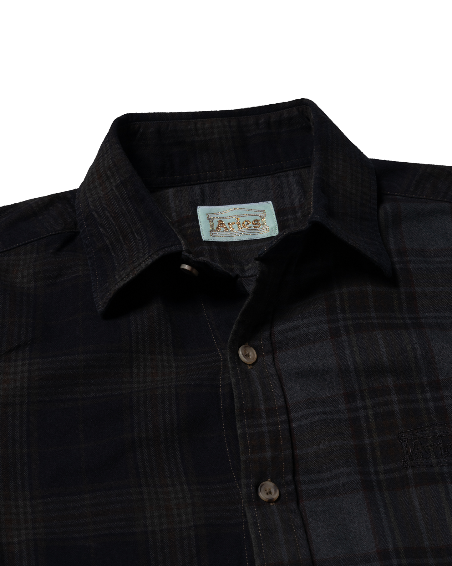 Overdyed Patchwork LS Shirt