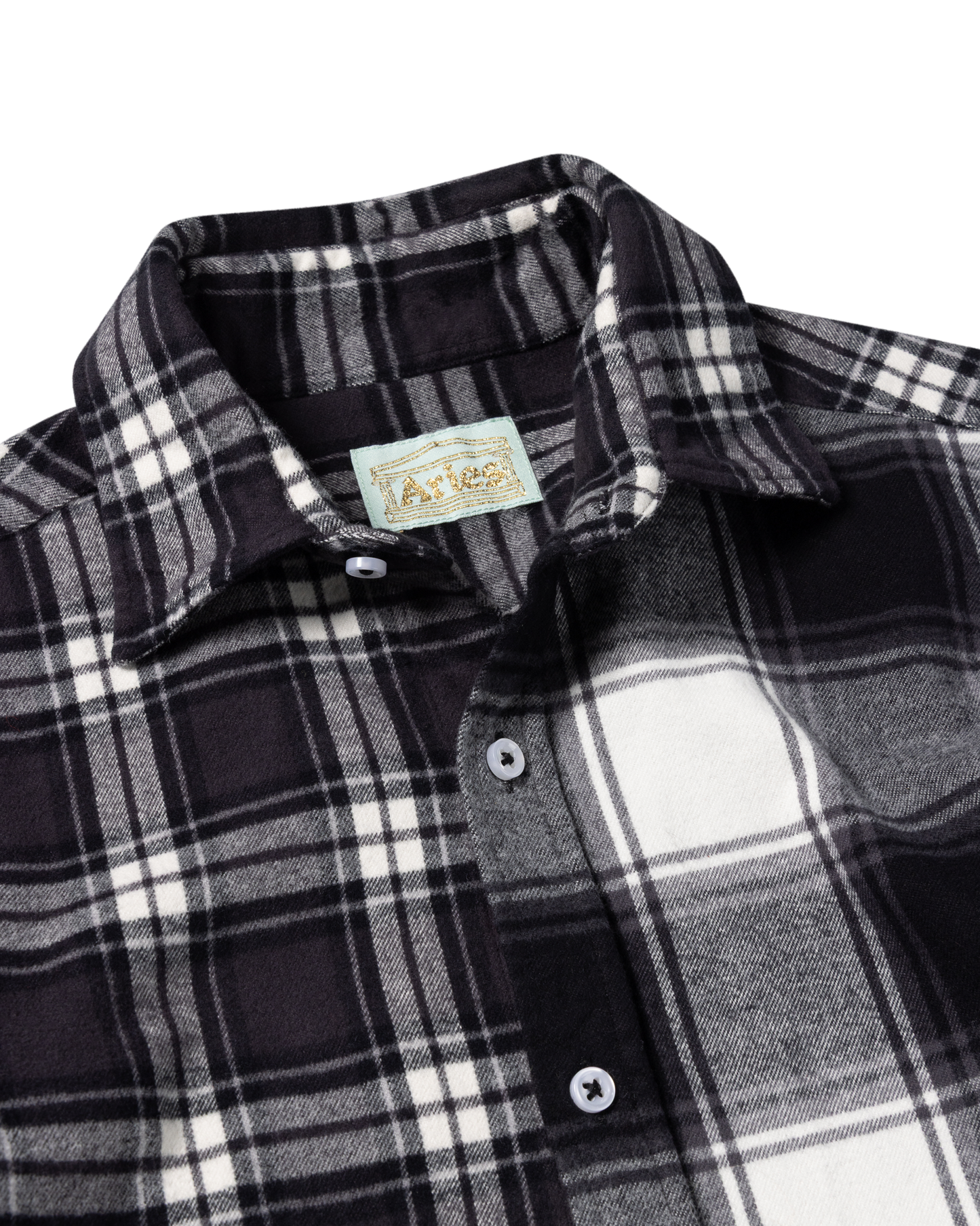 Brushed Flannel Patchwork LS Shirt