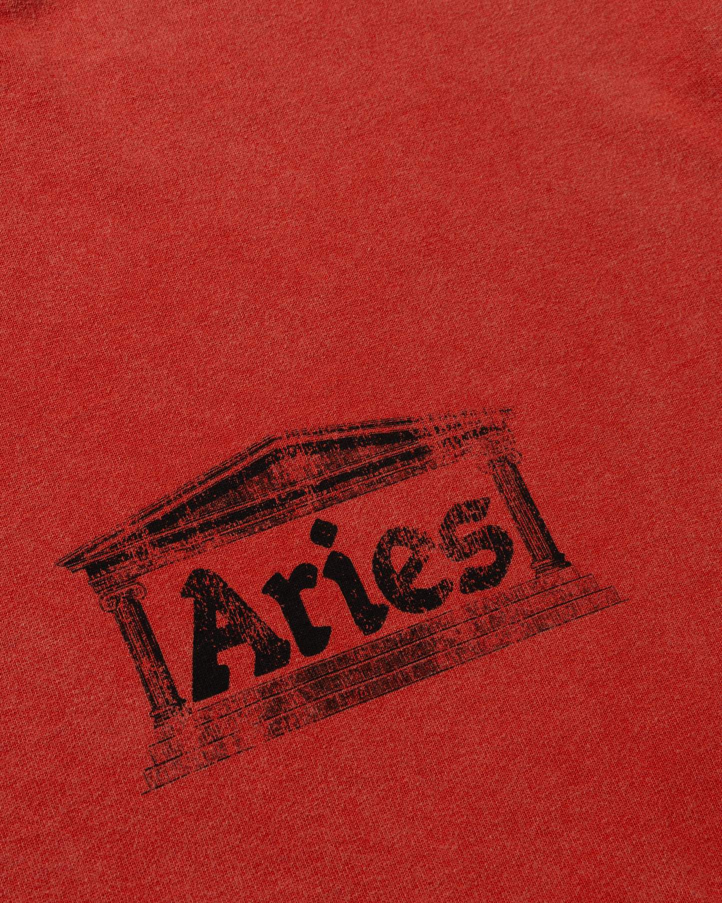 Aged Colour Block Ancient Temple LS Tee