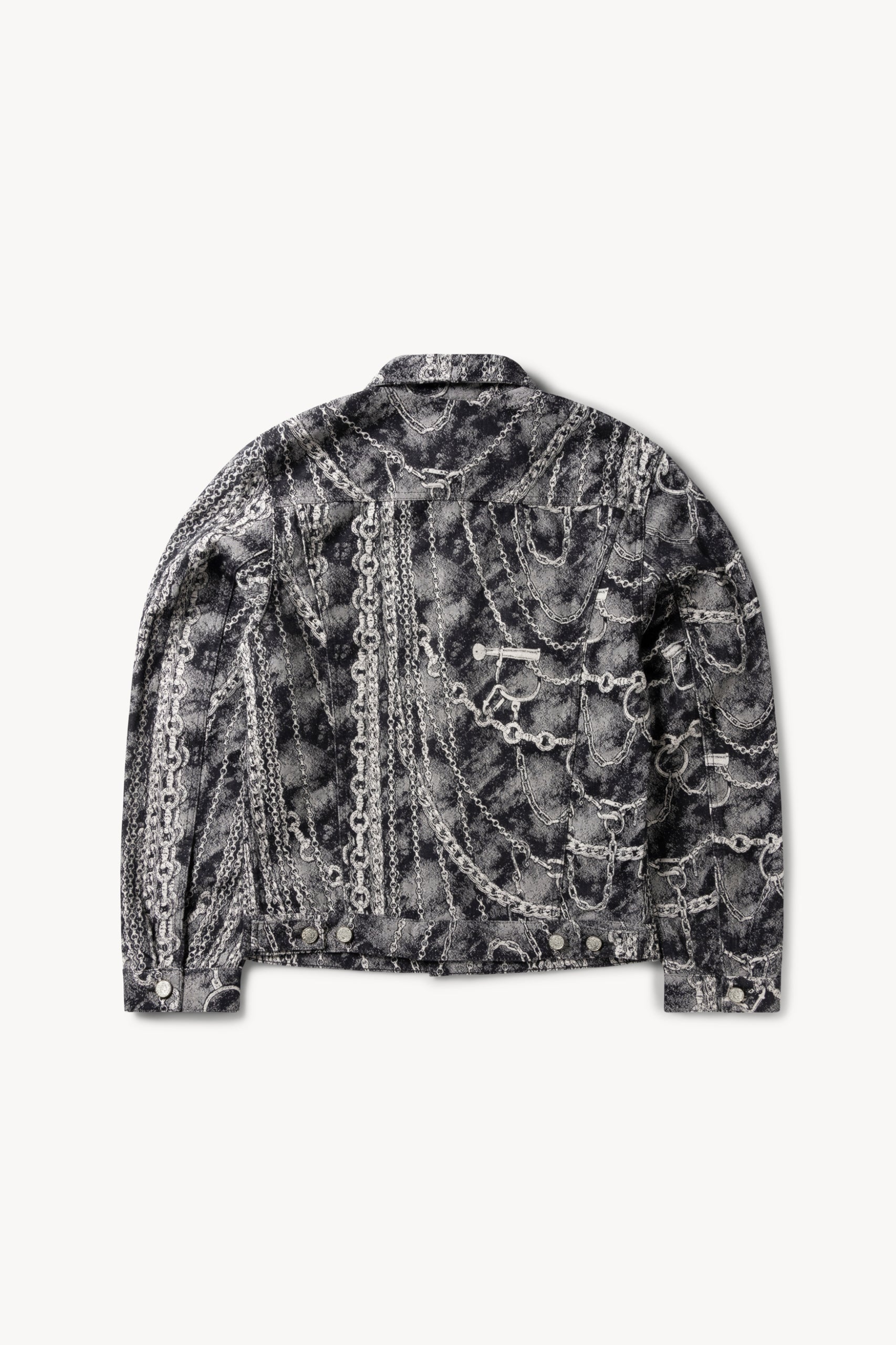 Load image into Gallery viewer, Chains Jacquard Trucker Jacket