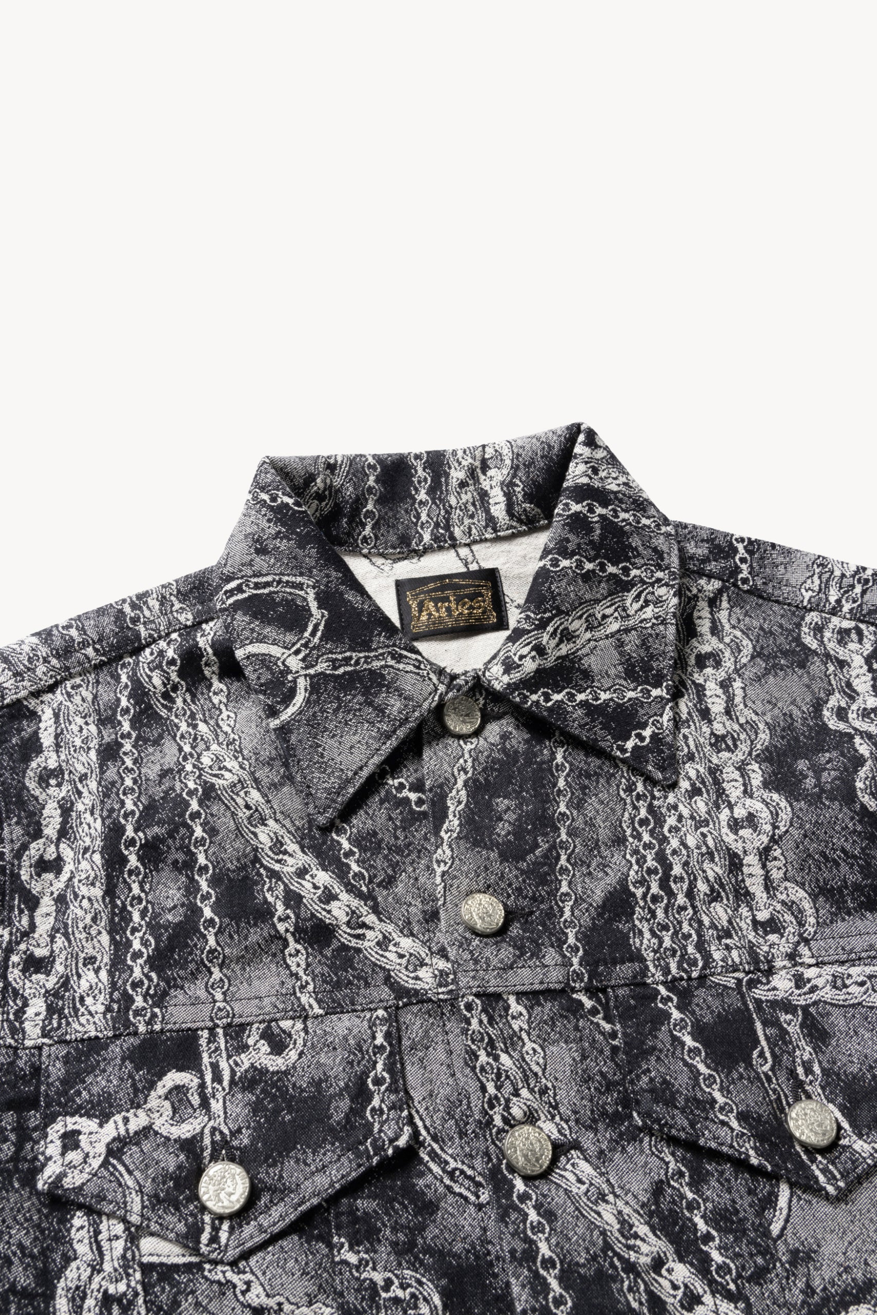 Load image into Gallery viewer, Chains Jacquard Trucker Jacket