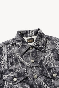 Chains Jacquard Trucker Jacket