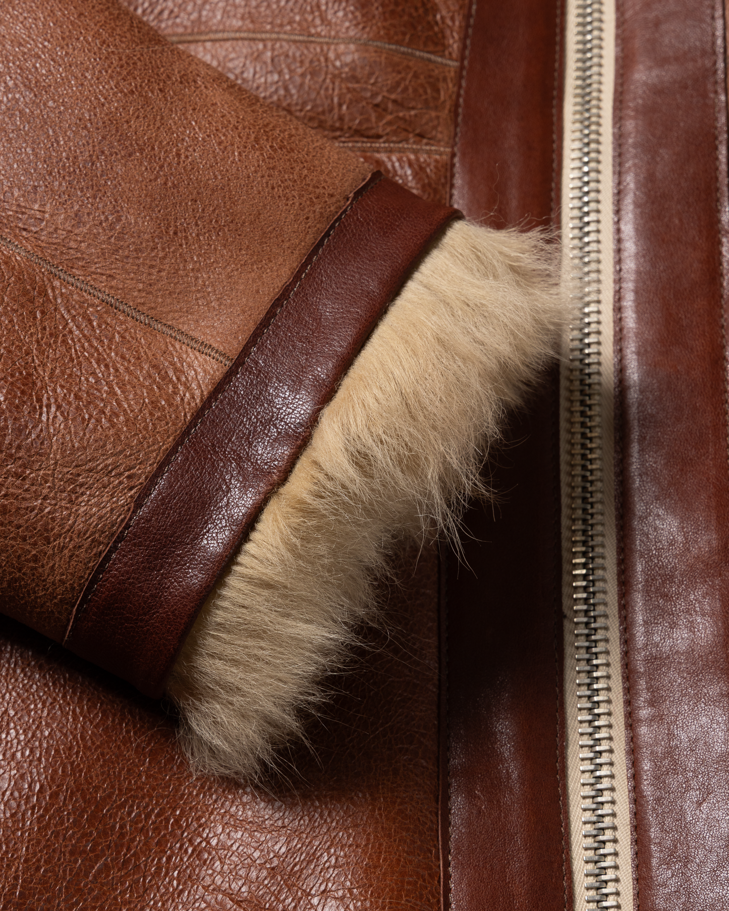 Oversized Hooded Sheepskin Jacket