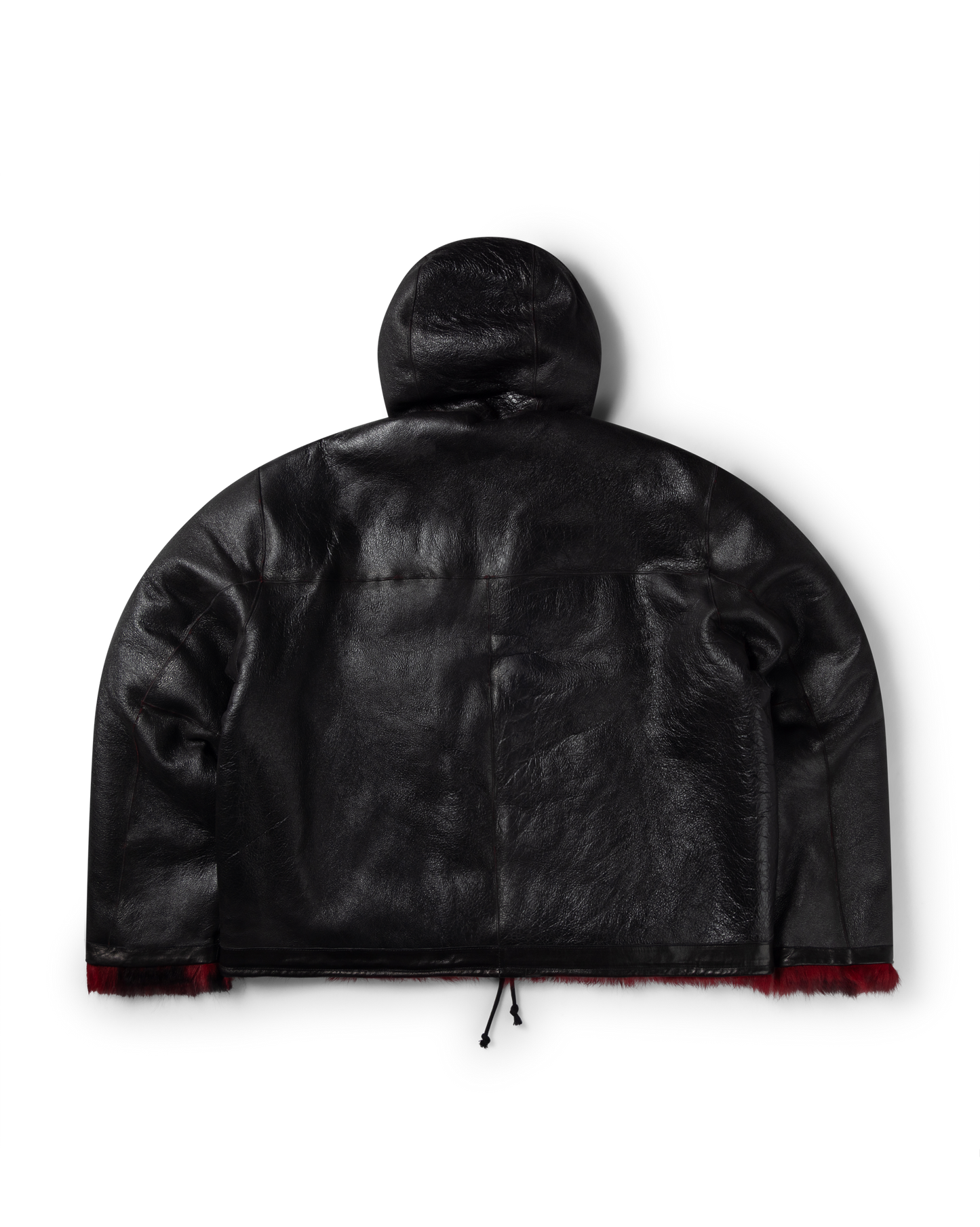 Oversized Hooded Sheepskin Jacket