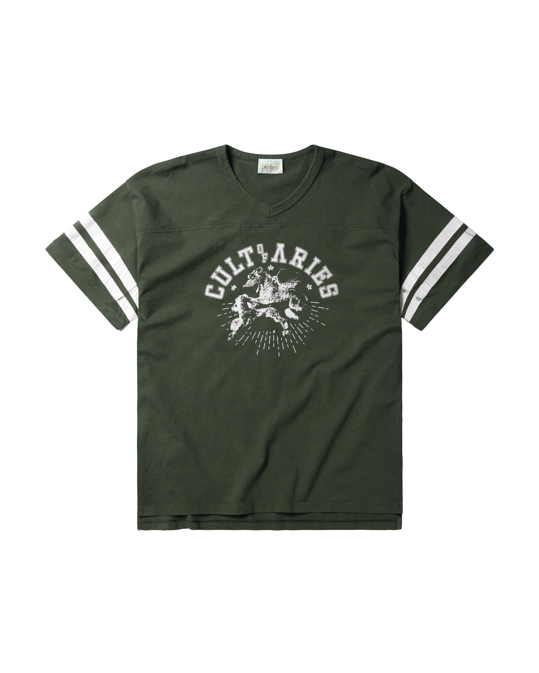 Cult of Varsity SS Tee Forest Green – Aries