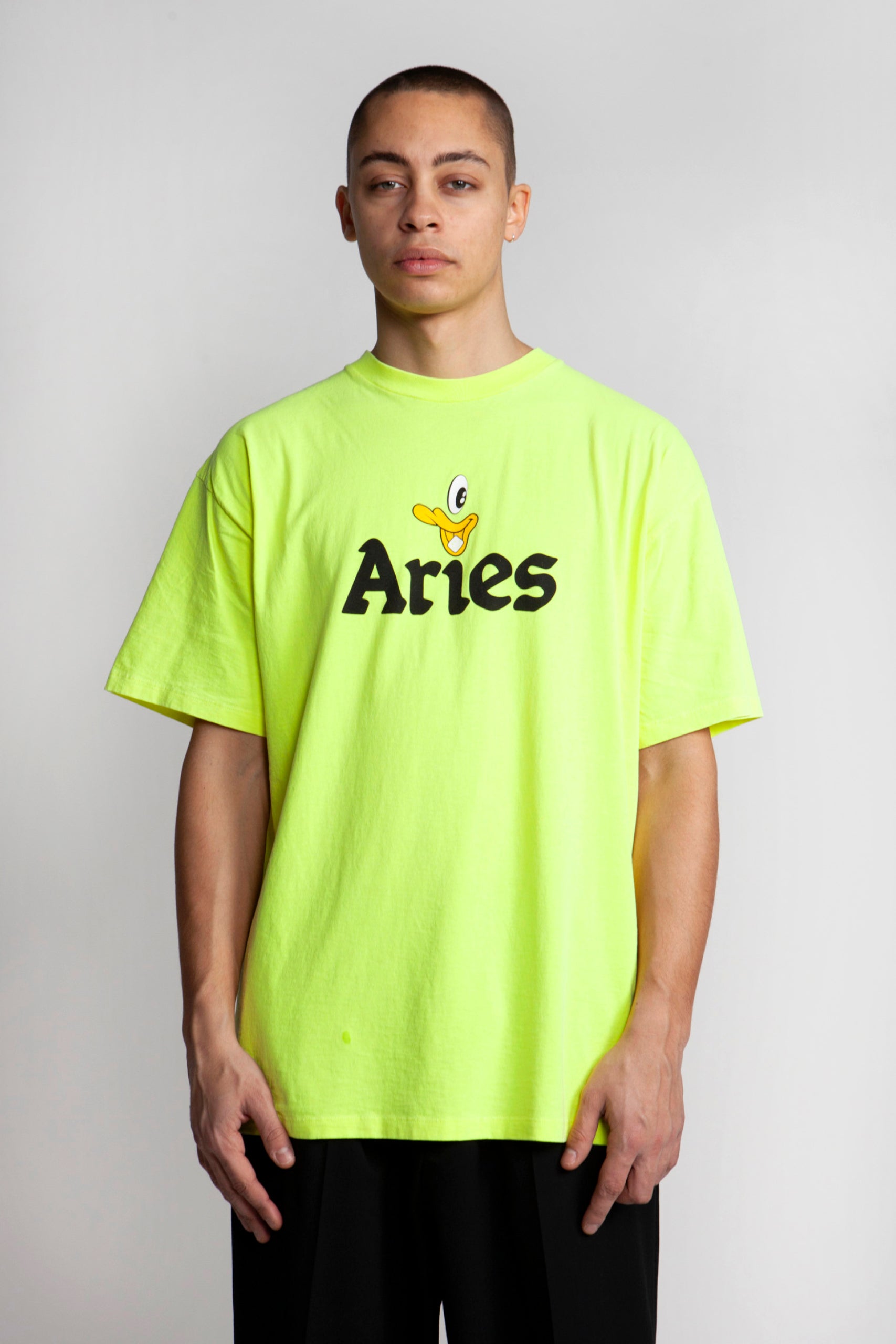 Load image into Gallery viewer, Aged Aye Duck Fluoro SS Tee