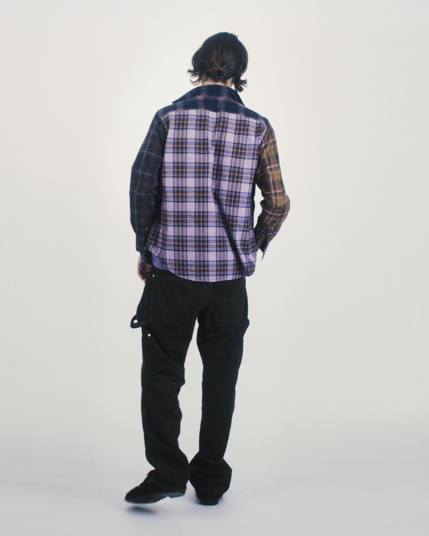 Overdyed Patchwork LS Shirt