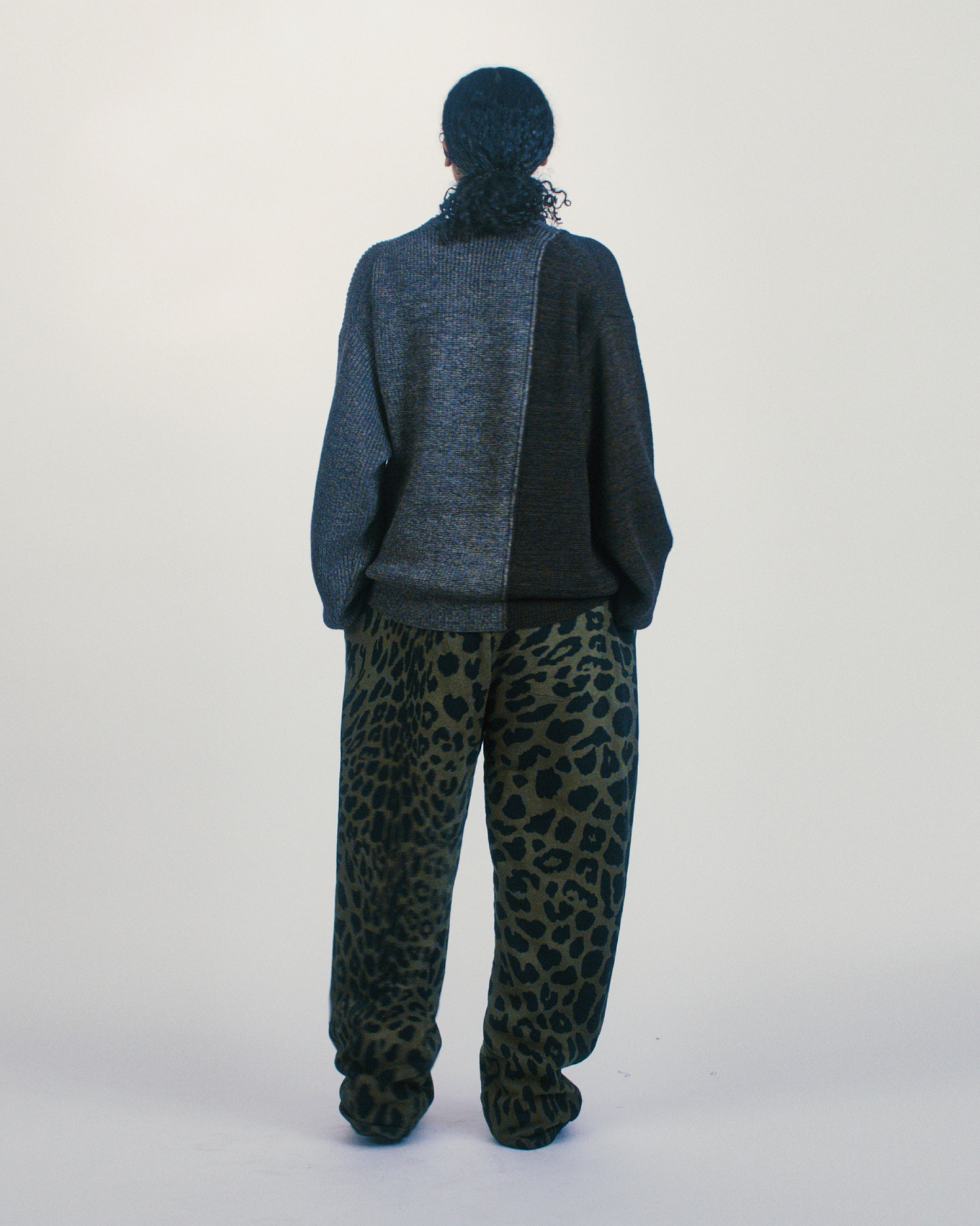 Bi-colour Fisherman Sweater