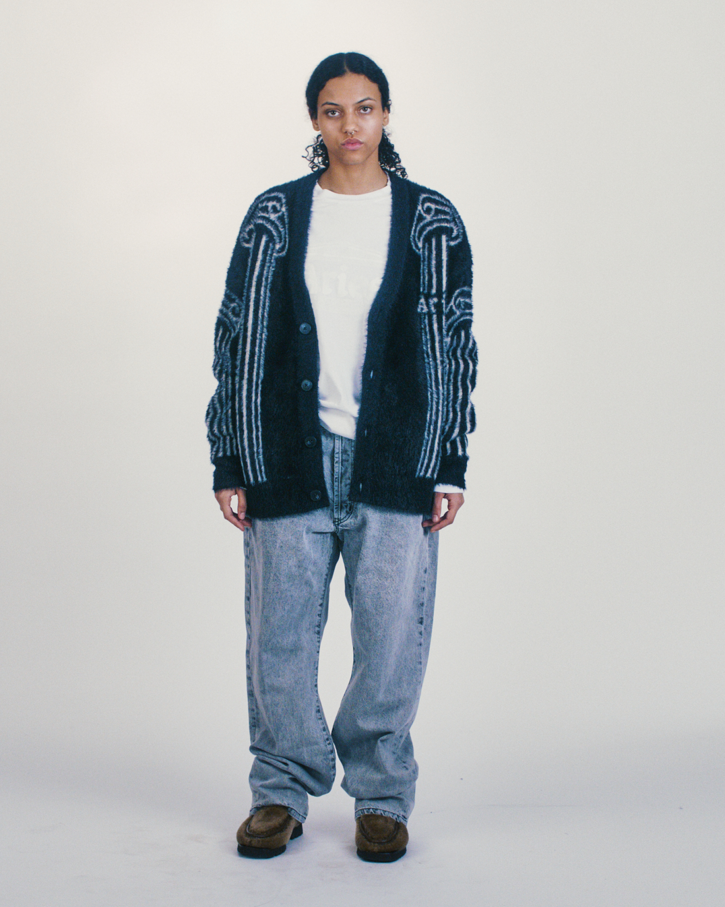 Oversized Chenille Column Knit Cardigan