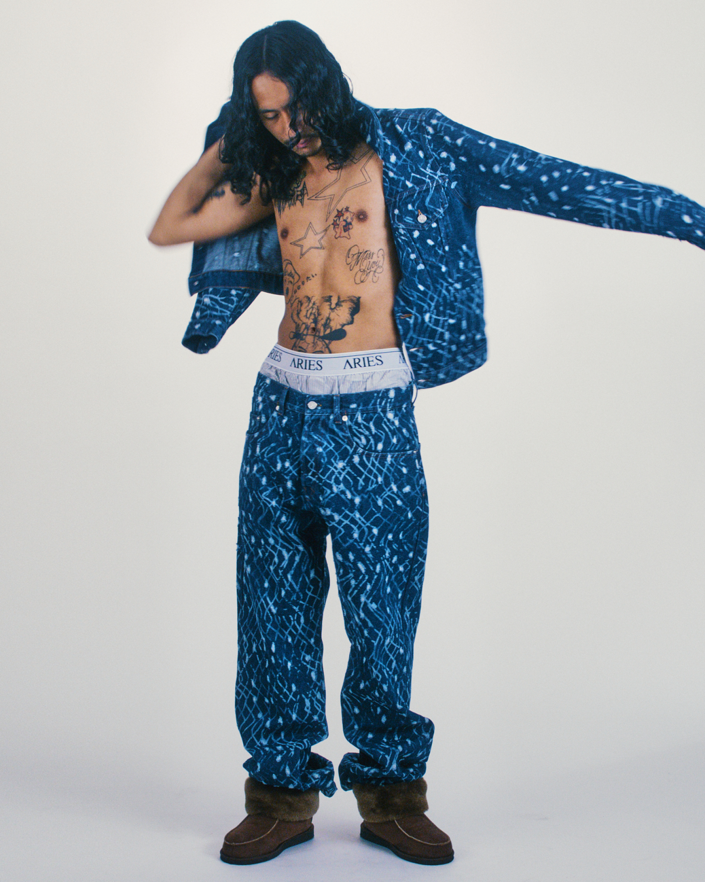 Laser Chain Mail Batten Jean