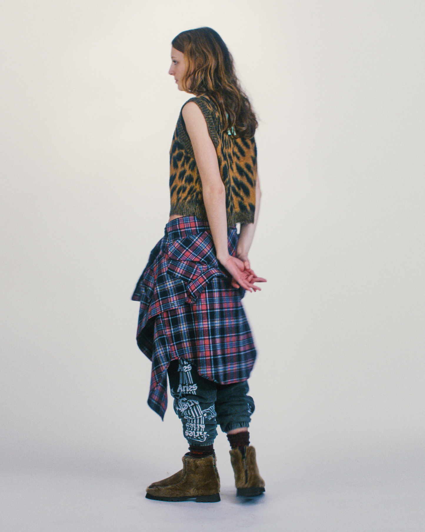 Brushed Leopard Vest