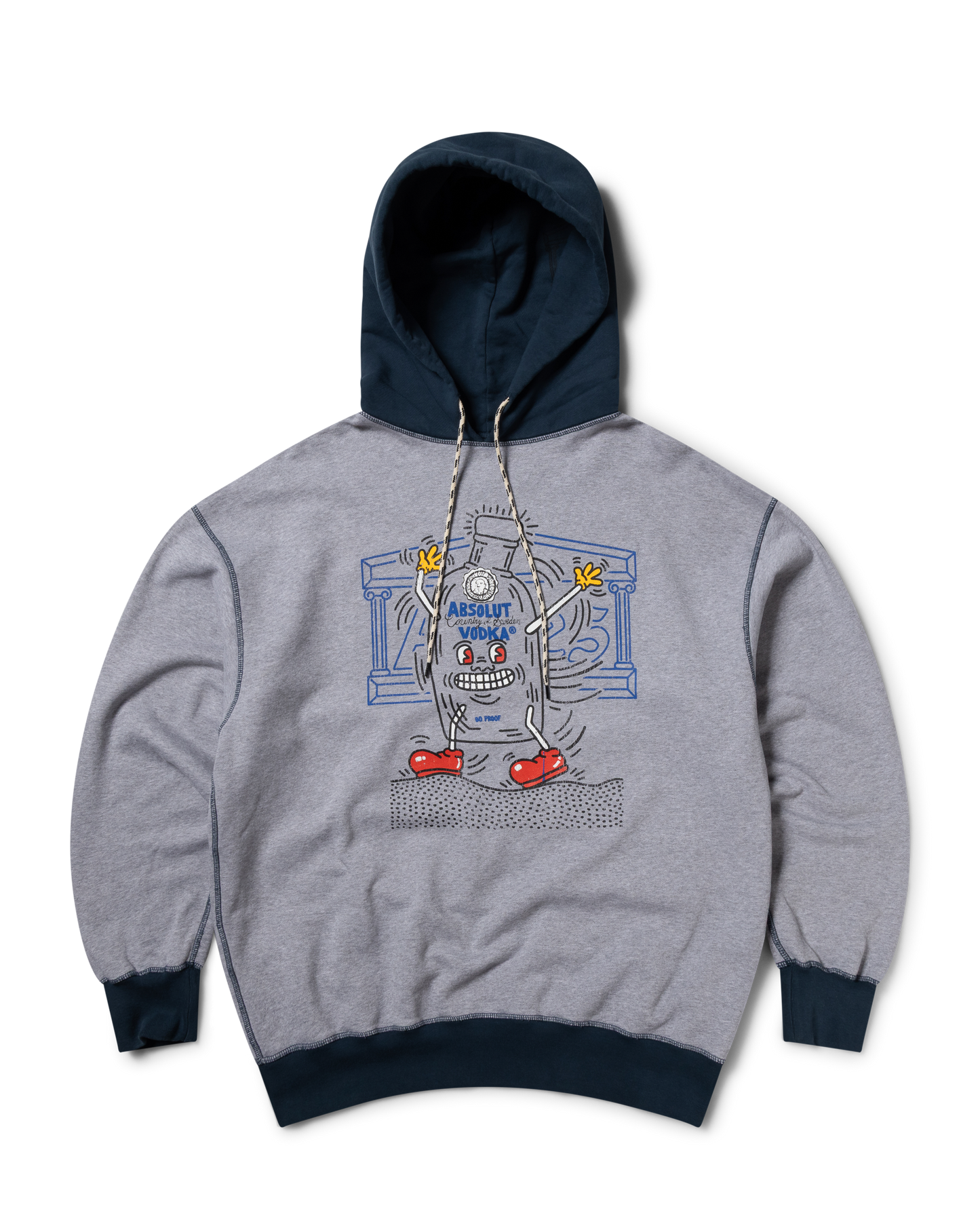 Aries x Absolut Haring Patchwork Hoodie