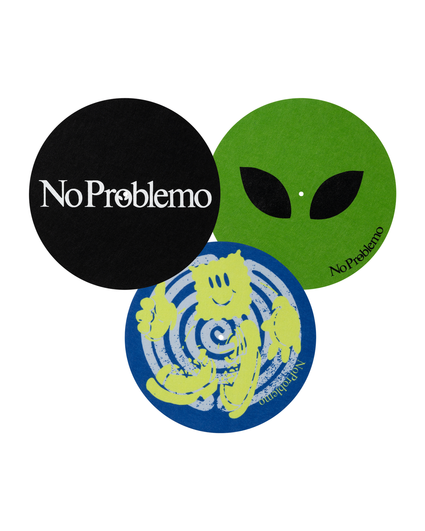 No Problemo Turntable Slipmats 3 Pack