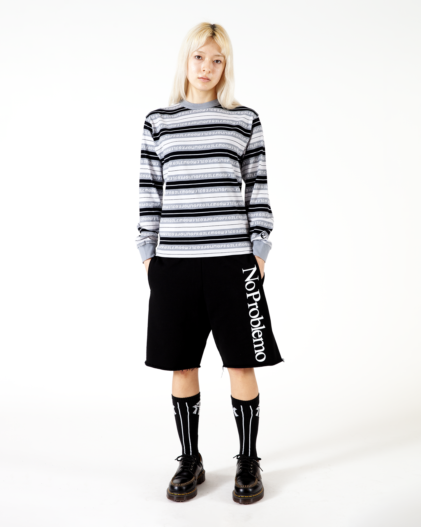Jacquard Stripe LS Tee