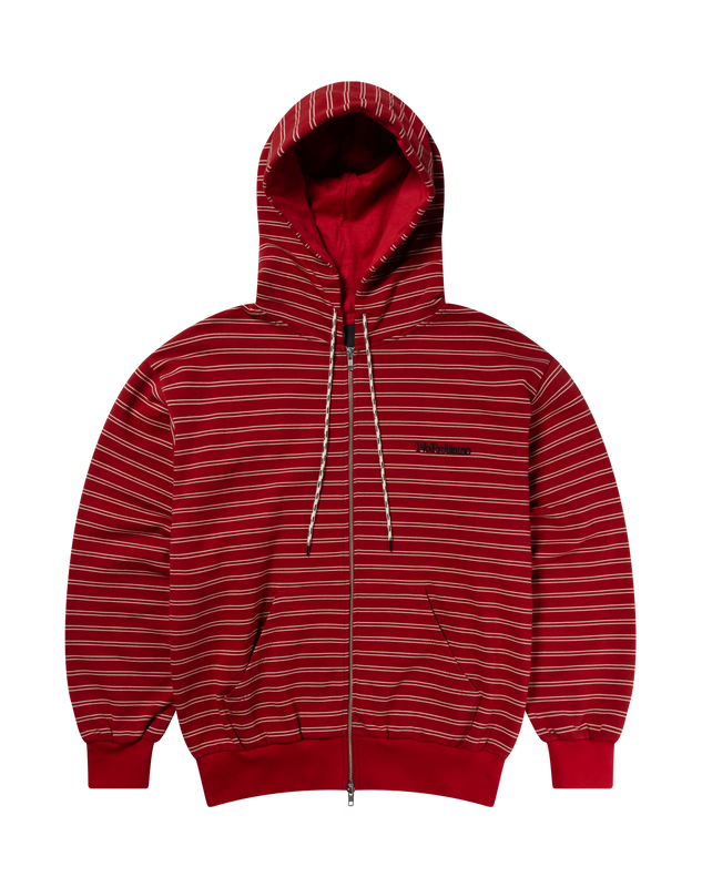 Mini Problemo Stripe Zip Hoodie