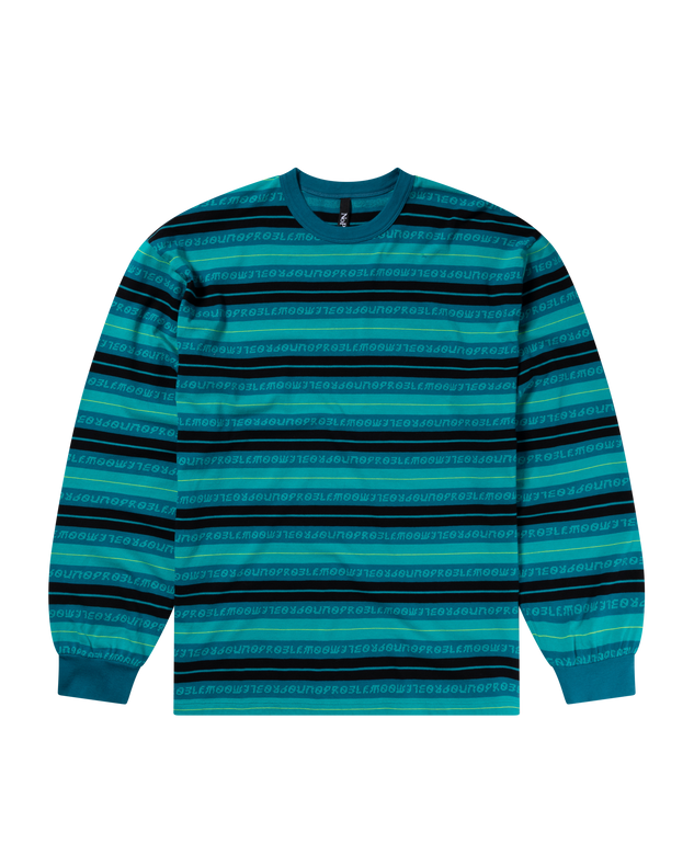 Jacquard Stripe LS Tee