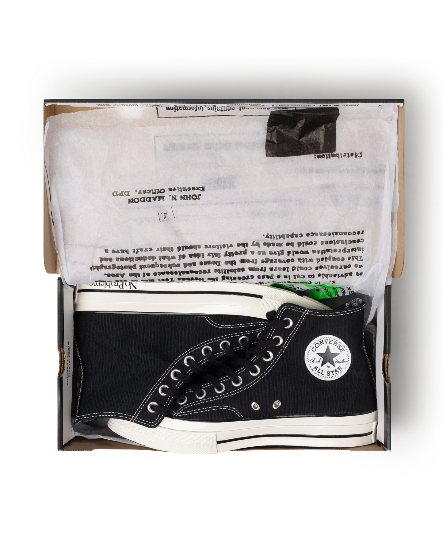 No Problemo x Converse Black Chuck 70 Hi