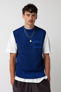 Glitch Temple Knit Vest