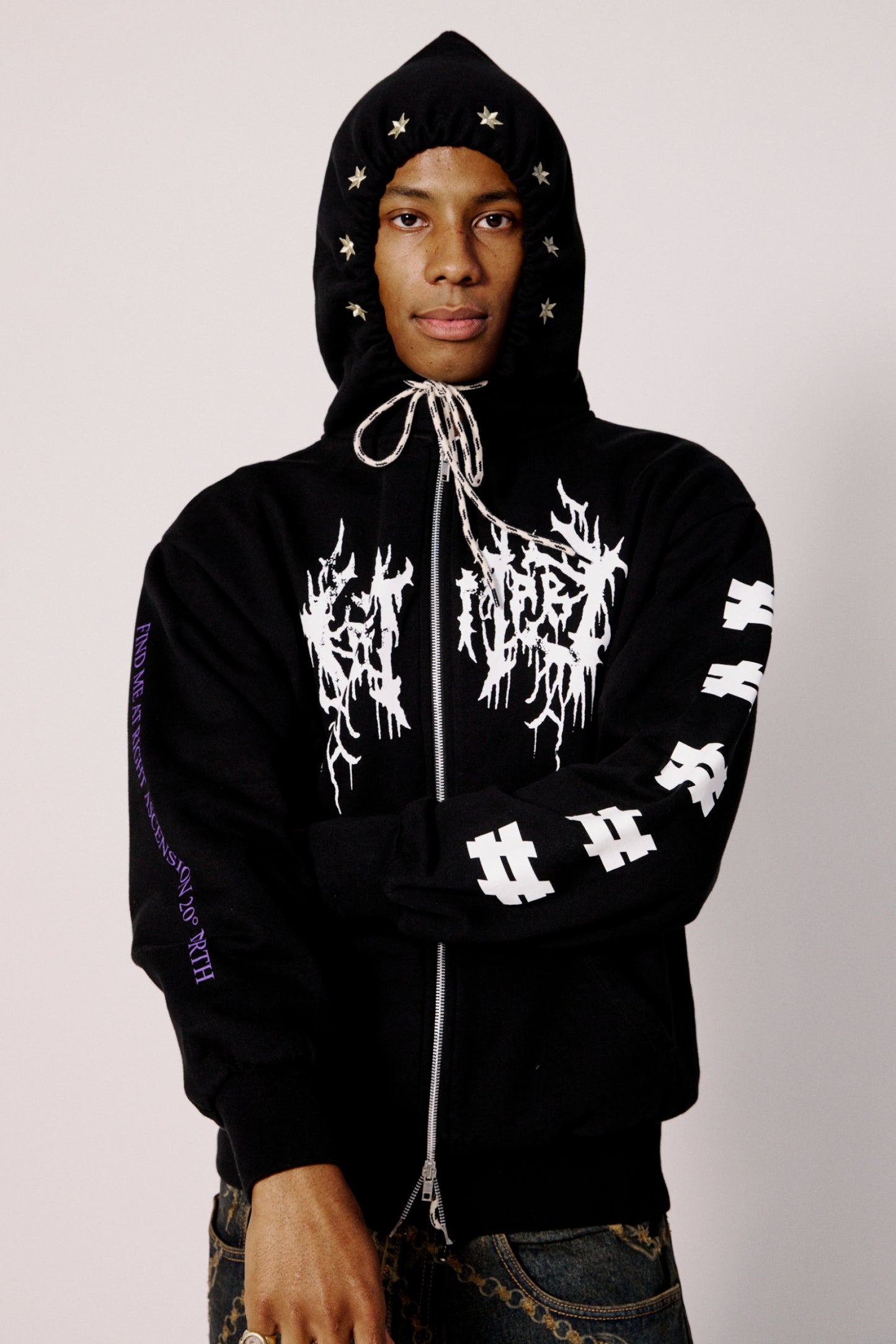 Aries Lost Summer Zip Through Hoodie