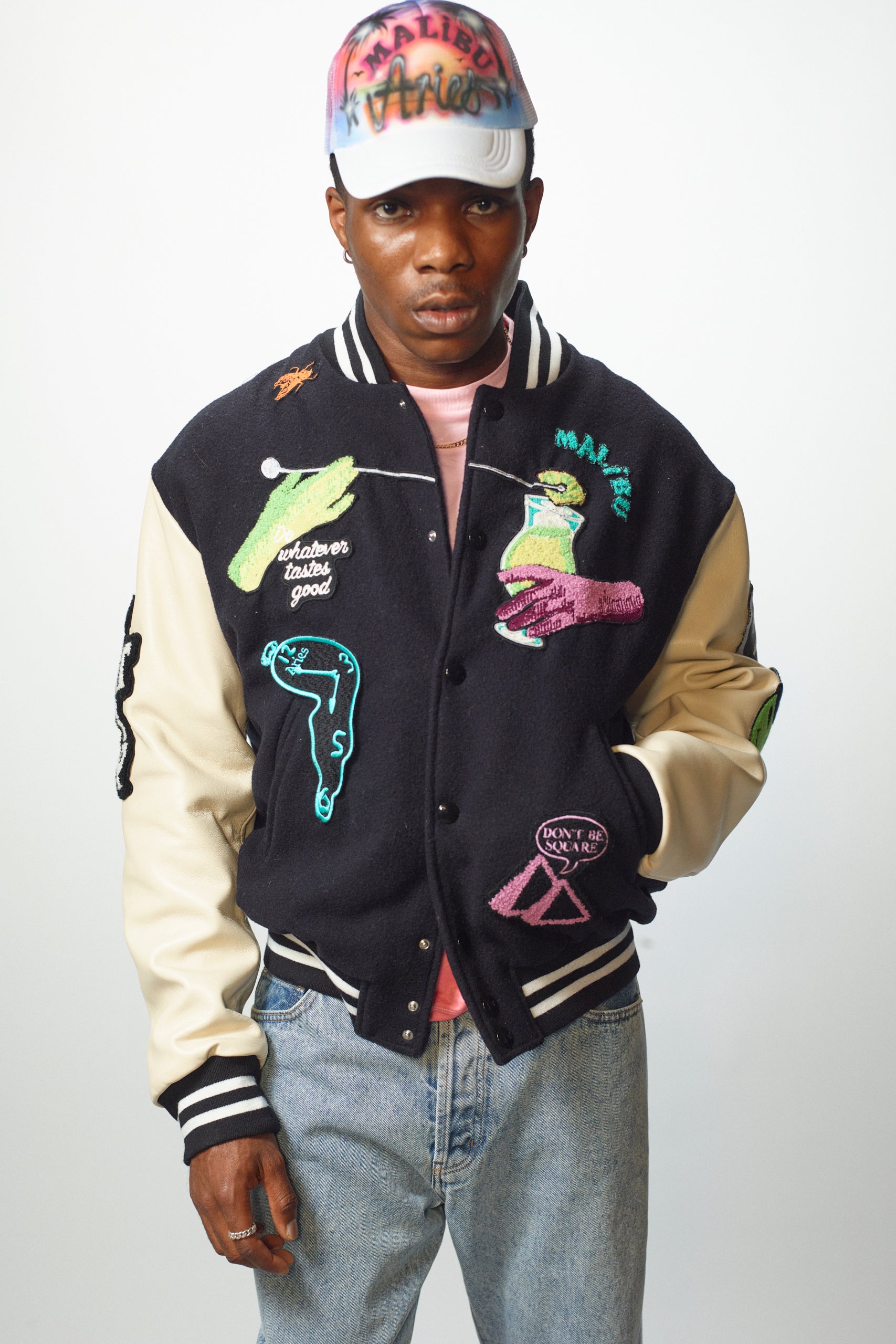 Load image into Gallery viewer, Aries x Malibu Varsity Jacket