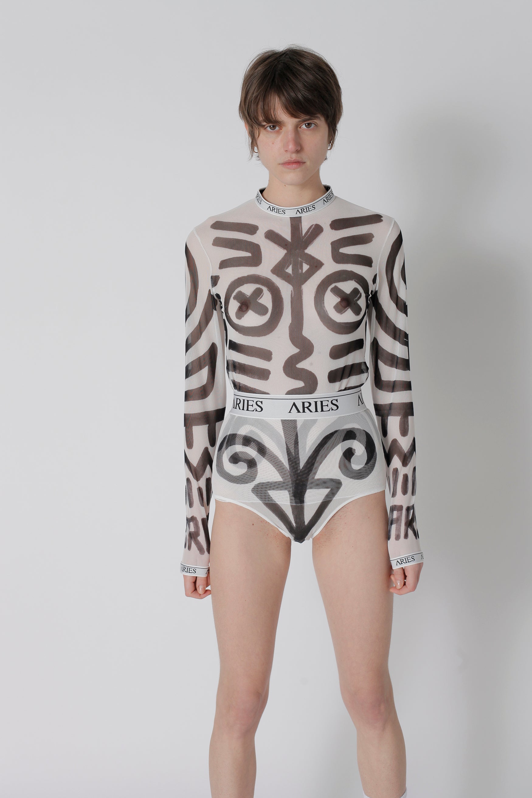 Load image into Gallery viewer, Bodypaint Mesh High Waisted Briefs