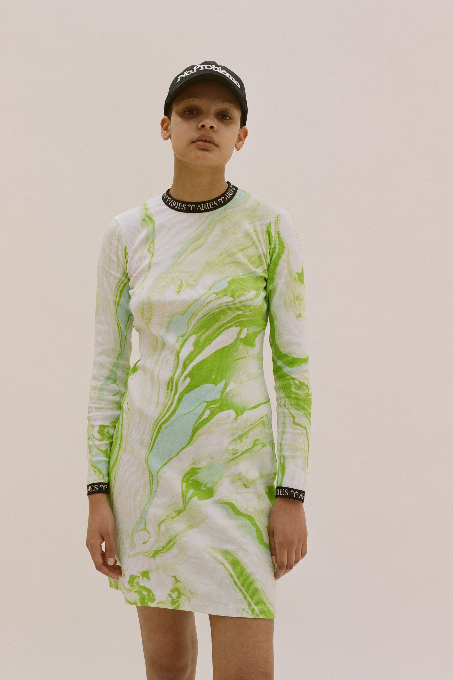 Load image into Gallery viewer, Marble Print Long Sleeve Dress