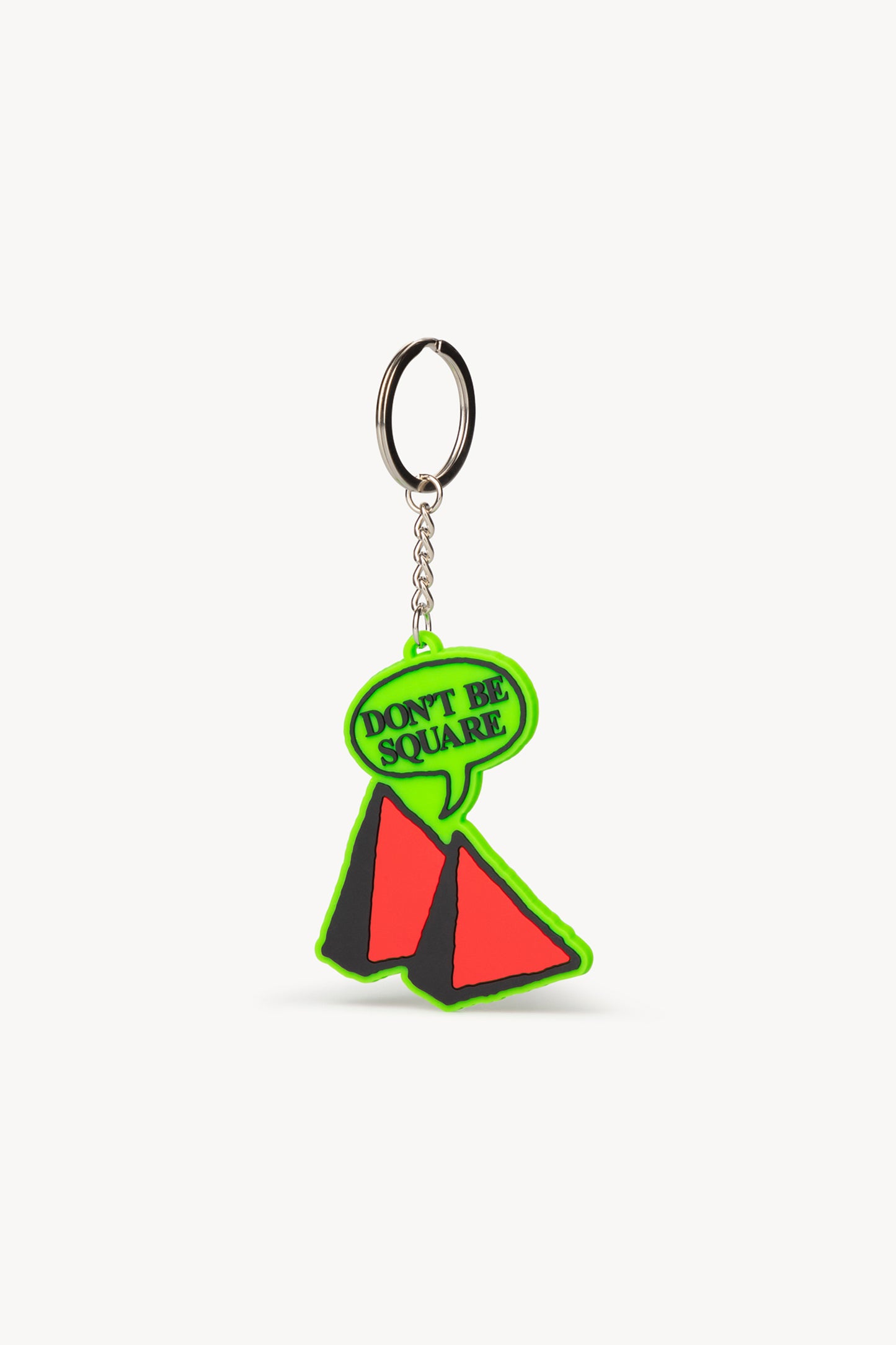 Don't Be Square PVC Keyring