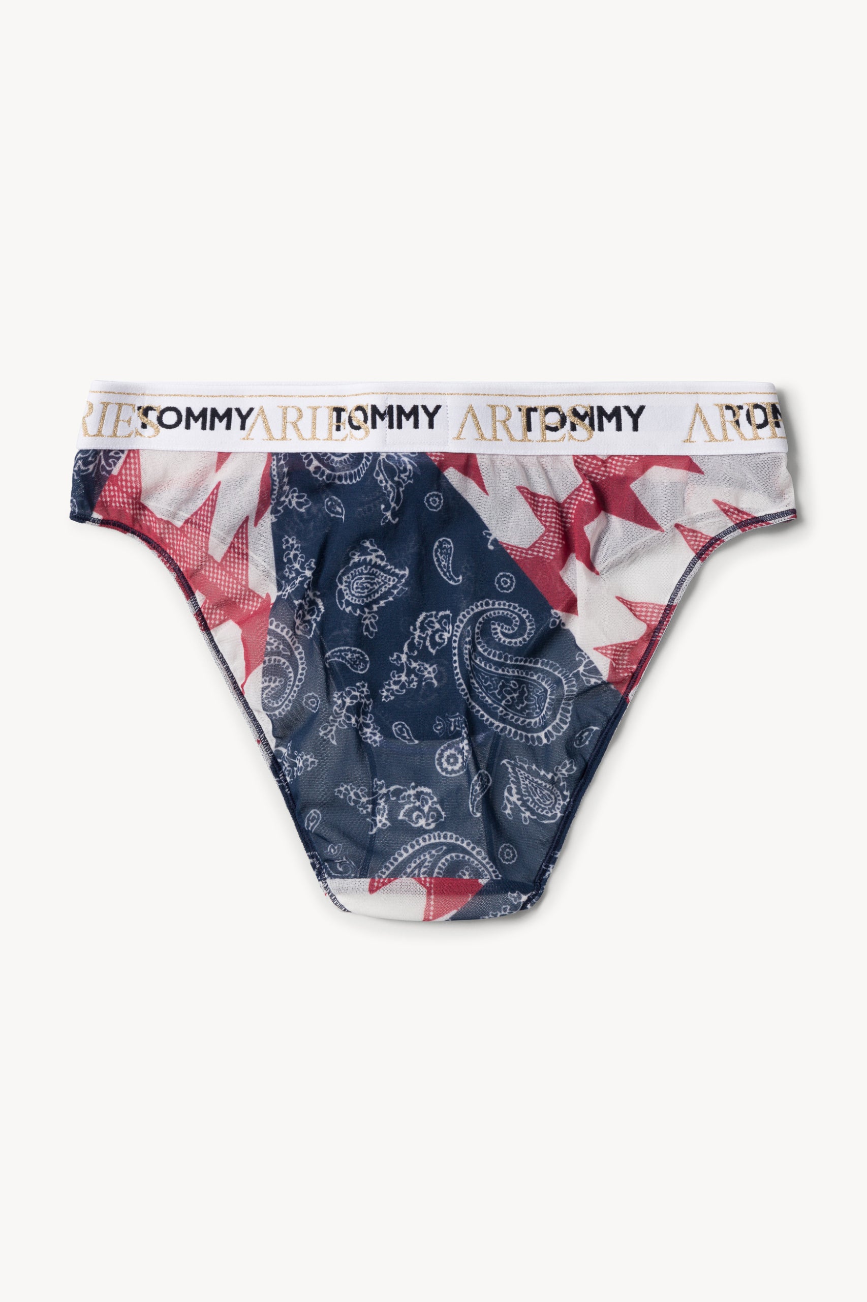 Load image into Gallery viewer, Tommy x Aries Bandana Sheer Mid Rise Briefs