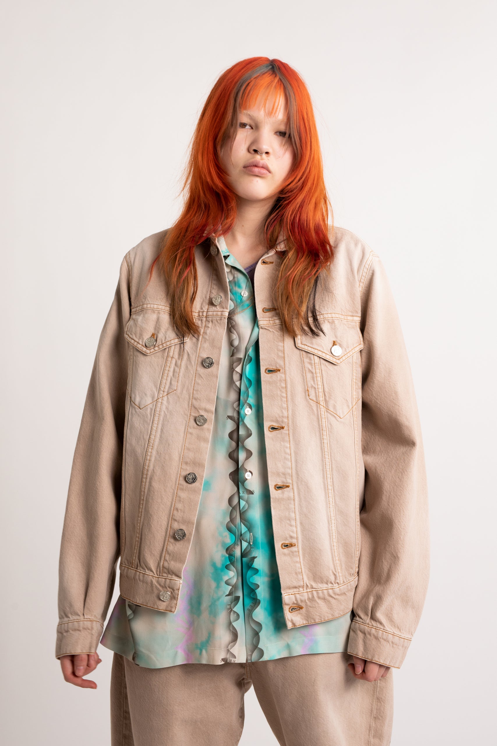 Load image into Gallery viewer, Vintage Drill Trucker Jacket