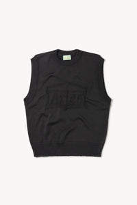 Recycled Reverse Knit Temple Sweater Vest