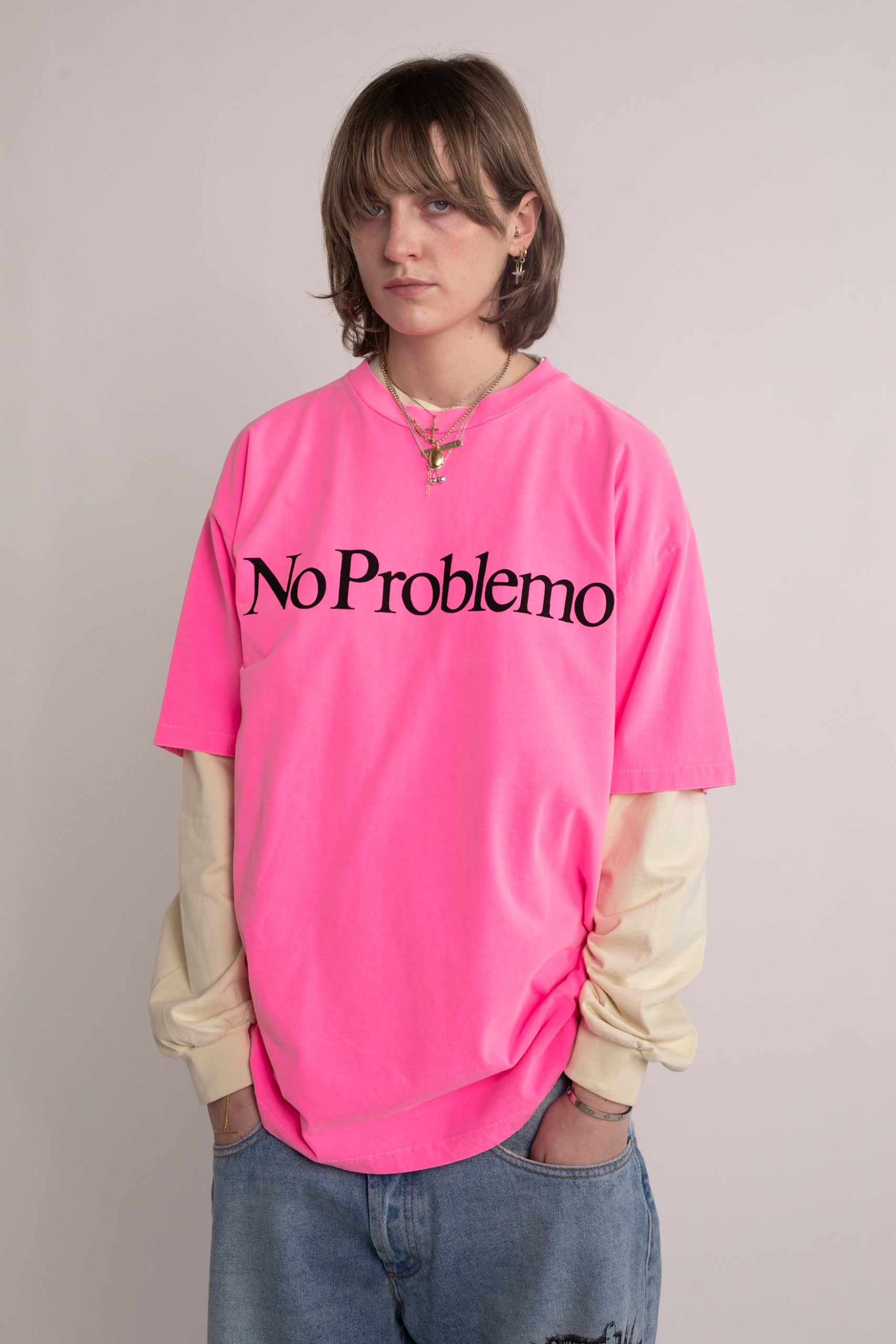 Load image into Gallery viewer, No Problemo Fluoro Dye SS Tee