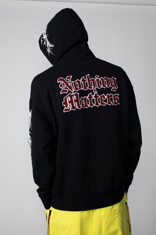 Nothing Matters Embroidered Hoodie