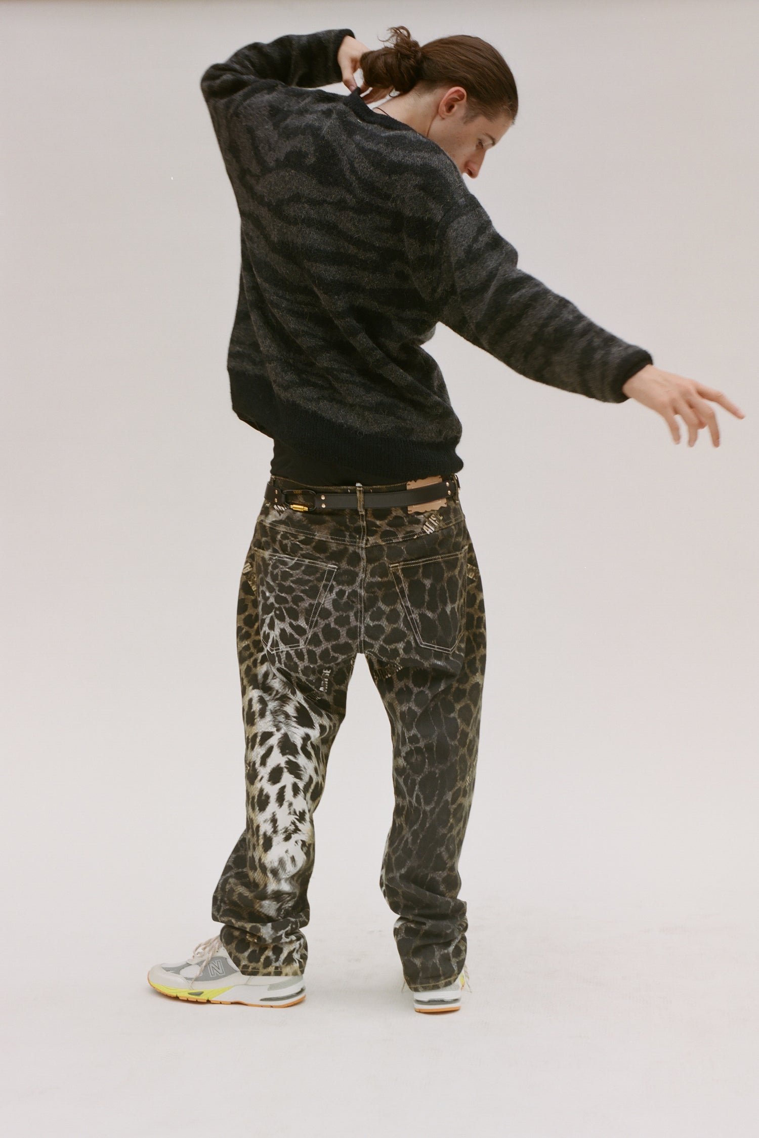 Load image into Gallery viewer, Leopard Batten Jean