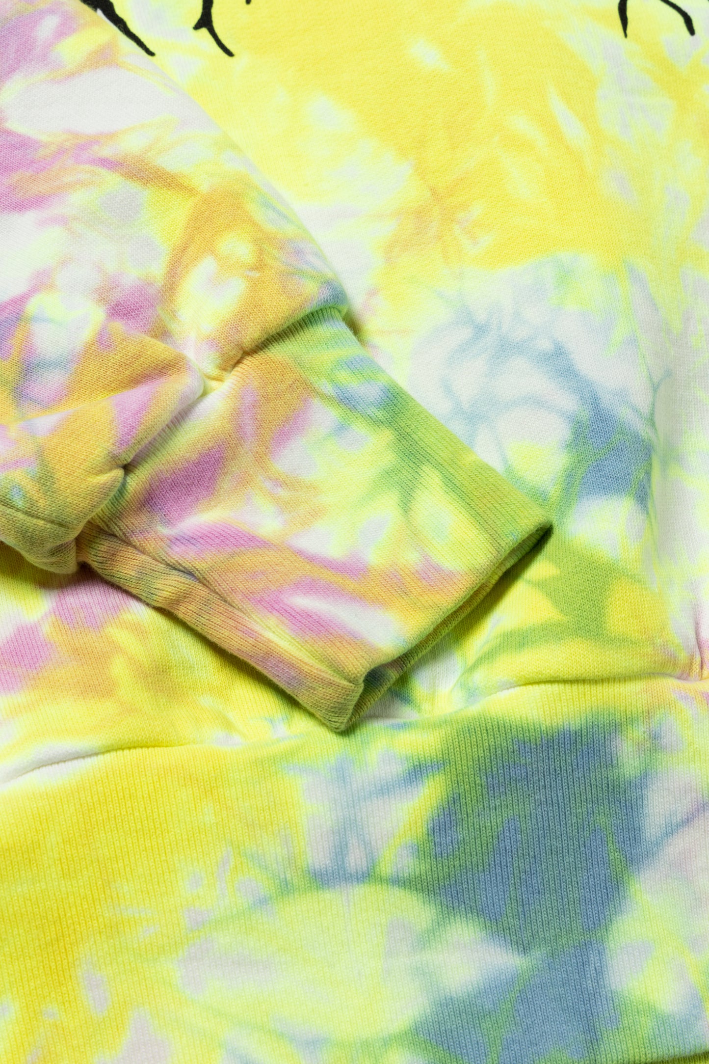 Metal Tie Dye Puff Sleeve Sweatshirt