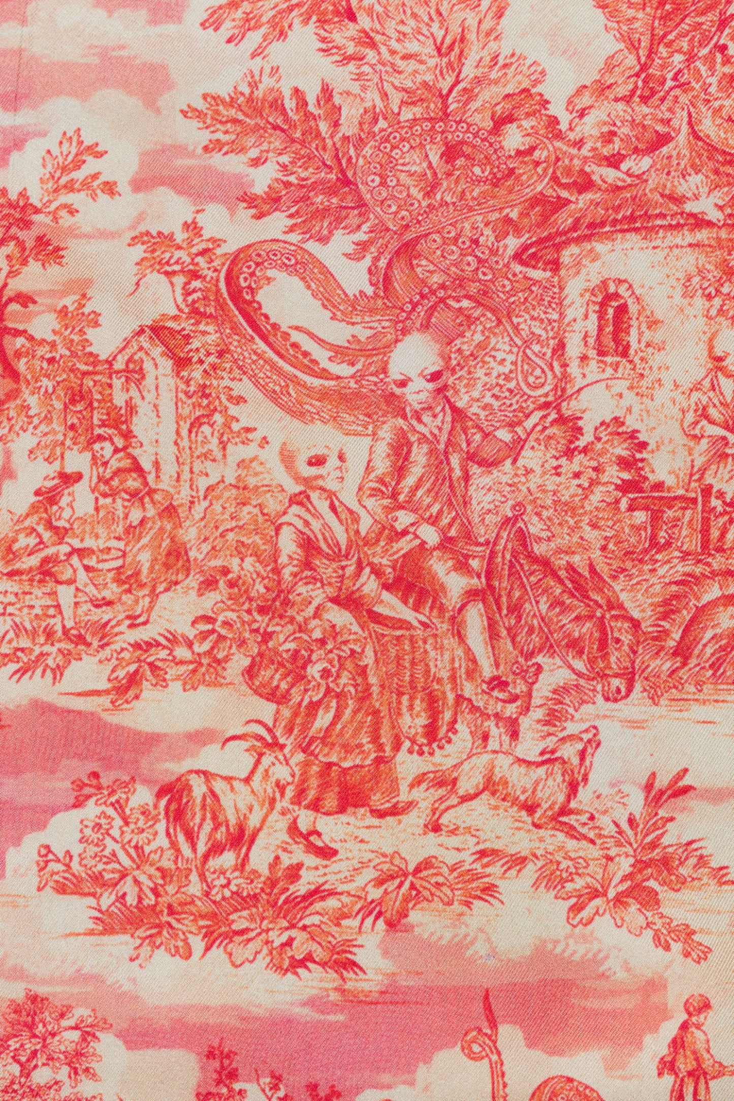 Toile De Jouy Silk Bandana